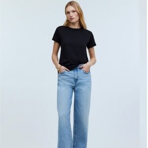 NWT Madewell dolman sub crewneck t black size M